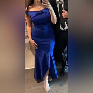 Lipsy off the shoulder dress asymmetrical